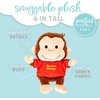 image:imageKids Preferred Curious George Cuteeze Monkey Stuffed Animal Plush Red Shirt Toys Soft Cuddle Plushie Gifts for Baby and Toddler Boys and Girls  7 InchesRed Shirt
