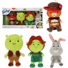 image:imageKids Preferred Shrek Cuteeze 4 Piece Set  6 Inch Shrek Fiona Donkey and Puss in Boots Plush  Beans in Body for Comfort for Baby Boys amp Girls