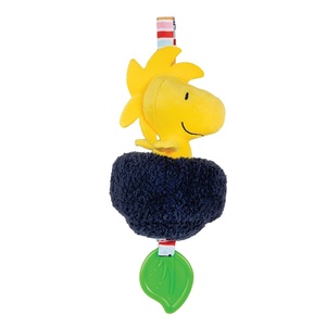 image:imageKids Preferred Peanuts Charlie Brown Snoopy and Woodstock Baby Pulldown Sensory Toy for Kids amp Toddlers with Teether Rattle amp Stroller Car Seat Loop