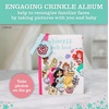 image:imageDisney Princess Photo Album with Soft Pages and Crinkle Sounds for Babies and Toddlers  Holds 4x6 Photos and On the Go Strap for Stroller Car Seat or Crib for Baby