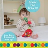 image:imageEric Carle Very Hungry Caterpillar Activity Apple and Plush  Crinkle Texture Inside and Attached Leaf Teether  Hanging Loop for On The Go Fun