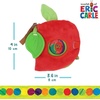 image:imageEric Carle Very Hungry Caterpillar Activity Apple and Plush  Crinkle Texture Inside and Attached Leaf Teether  Hanging Loop for On The Go Fun
