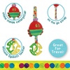 image:imageEric Carle Very Hungry Caterpillar Chime Toy with Silicone Gummi Ogobolli  Makes Sound When Shaken and Great for Teething  Hanging Loop for On The Go