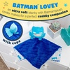 image:imageKIDS PREFERRED DC Comics The Batman Lovey Security Blanket Soft Huggable Dark Knight Plush Lovey Toy for Baby and Infant Boys and Girls Textured Blanket with Batman Logo