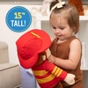 image:imageKids Preferred Curious George Fireman 15 inch Stuffed Animal Plush Toy for Toddler Boys amp Girls