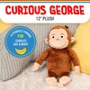 image:imageKids Preferred Curious George Monkey Stuffed Animal Plush Toys Soft Cutest Cuddle Plushie Gifts for Baby and Toddler Boys and Girls  12 InchesTV Version