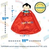 image:imageKids Preferred DC Comics Superman Lovey Security Blanket Soft Huggable Dark Knight Plush Lovey Toy for Baby and Infant Boys and Girls Textured Blanket with Satin Super Hero to Do List