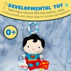 image:imageKids Preferred DC Comics Superman Multi Sensory Activity Toy with Teethers Crinkle Textures and Clip for On The Go Fun for Infant and Baby Boys and Girls Medium