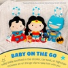 image:imageKids Preferred DC Comics The Batman Multi Sensory Activity Toy with Teethers Crinkle Textures and Clip for On The Go Fun for Infant and Baby Boys and Girls Medium