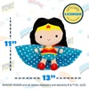 image:imageKids Preferred DC Comics Wonder Woman Soft Huggable Stuffed Animal Cute Plush Toy for Toddler Boys and Girls Gift for Kids 115 inches