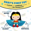 image:imageKids Preferred DC Comics Wonder Woman Soft Huggable Stuffed Animal Cute Plush Toy for Toddler Boys and Girls Gift for Kids 115 inches