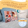 image:imageKids Preferred Harry Potter Baby Photo Memory Album Crinkle Soft Sensory Book Holds 3 4x6 Photos with Soft Fabric for Babies 625x9 InchClassic