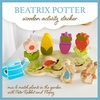 image:imageKids Preferred Peter Rabbit Garden Wooden Activity Stacker with 12 Wooden Interactive Pieces for Babies Toddlers and Kids Based on the Beatrix Potter Books