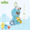 image:imageKids Preferred Sesame Street Cookie Monster Activity Toy with Teething Rings Crinkle Sounds and On The Go Clip for Babies and Infants