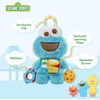 image:imageKids Preferred Sesame Street Cookie Monster Activity Toy with Teething Rings Crinkle Sounds and On The Go Clip for Babies and Infants