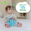 image:imageKids Preferred Sesame Street Cookie Monster Blanky Made of Soft Material with Knotted Corners and Pacifer Loop for Babies and Infants