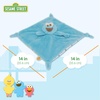 image:imageKids Preferred Sesame Street Cookie Monster Blanky Made of Soft Material with Knotted Corners and Pacifer Loop for Babies and Infants