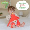image:imageKids Preferred Sesame Street Elmo Blanky Made of Soft Material with Knotted Corners and Pacifer Loop for Babies and Infants