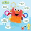 image:imageKids Preferred Sesame Street Elmo Tug amp Tag Plush Sensory Toy for Newborns
