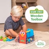 image:imageKids Preferred Sesame Street Wood Toolbox with Building Toys for Toddlers