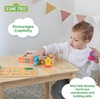 image:imageKids Preferred Sesame Street Wooden Neighborhood Block Set with Storage Case Toddler Sorting and Matching Blocks