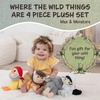 image:imageKids Preferred Where The Wild Things are 4 Piece Plush Set  Max Moishe Tzippy and Bernard Stuffed Animals Crinkle Feet and Bean Filled Bottom
