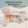 image:imageKids Preferred Where The Wild Things are Wooden Pull Toy  Four Removable Pieces Cotton Pull String Ages 12 Months and Up Max Moishe and Tzippy Solid Wood 8 in
