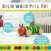 image:imageKids Preferred World of Eric Carle The Very Hungry Caterpillar Wooden Pull Toy Classic Pull Toy Shaped Like The Very Hungry Caterpillar for Toddlers and Kids