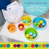 image:imageKids Preferred World of Eric Carle The Very Hungry Caterpillar Wooden Sort and Stack Bowls and Balls Set  Wooden Educational Toy with 5 Bowls and 15 Balls