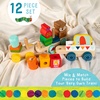 image:imageKids Preferred World of Eric Carle The Very Hungry Caterpillar Wooden Train Set 12 Pieces