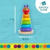 image:imageWorld of Eric Carle The Very Hungry Caterpillar Wooden Stacker with Colorful Rainbow Rings 7 Inch Stacking Solid Wood Educational Developmental Toy Sorting and Stacking