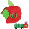 image:imageEric Carle Very Hungry Caterpillar Activity Apple and Plush  Crinkle Texture Inside and Attached Leaf Teether  Hanging Loop for On The Go Fun