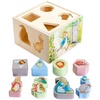 image:imageKIDS PREFERRED Beatrix Potter Peter Rabbit Wooden Shape Sorter for Toddlers Includes 8 Pieces MulticolorWooden Shape Sorter