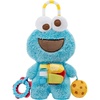 image:imageKids Preferred Sesame Street Cookie Monster Activity Toy with Teething Rings Crinkle Sounds and On The Go Clip for Babies and Infants