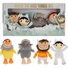 image:imageKids Preferred Where The Wild Things are 4 Piece Plush Set  Max Moishe Tzippy and Bernard Stuffed Animals Crinkle Feet and Bean Filled Bottom