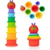 image:imageKids Preferred World of Eric Carle The Very Hungry Caterpillar Bath Time Stacking Cup Set with Caterpillar Head Squirty Perfect for Water Play Ages 18 Months and Up