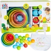 image:imageKids Preferred World of Eric Carle The Very Hungry Caterpillar Wooden Sort and Stack Bowls and Balls Set  Wooden Educational Toy with 5 Bowls and 15 Balls
