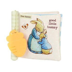 image:imageBeatrix Potter Peter Rabbit Soft Teether Book with Sensory Spine and Carrot Toy