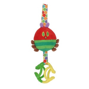 image:imageEric Carle Very Hungry Caterpillar Chime Toy with Silicone Gummi Ogobolli  Makes Sound When Shaken and Great for Teething  Hanging Loop for On The Go