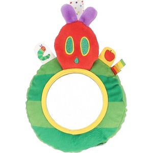 image:imageEric Carle Very Hungry Caterpillar OntheGo Mirror Rattle Toy  Sensory Toy with Safe Mirror Crinkle and Tactile Ribbons Perfect for Stroller or Diaper Bag Ages 0