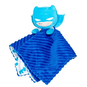 image:imageKIDS PREFERRED DC Comics The Batman Lovey Security Blanket Soft Huggable Dark Knight Plush Lovey Toy for Baby and Infant Boys and Girls Textured Blanket with Batman Logo