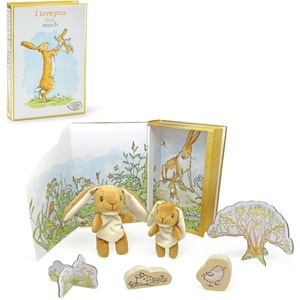 image:imageKIDS PREFERRED Guess How Much I Love You My First Playset Cute Stuffed Animal Bunny Plush Storytime Set for Infants Babies Toddlers and Kids
