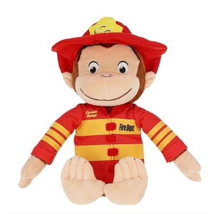 image:imageKids Preferred Curious George Fireman 15 inch Stuffed Animal Plush Toy for Toddler Boys amp Girls