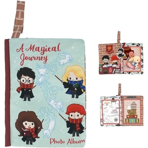 image:imageKids Preferred Harry Potter Baby Photo Memory Album Crinkle Soft Sensory Book Holds 3 4x6 Photos with Soft Fabric for Babies 625x9 InchClassic