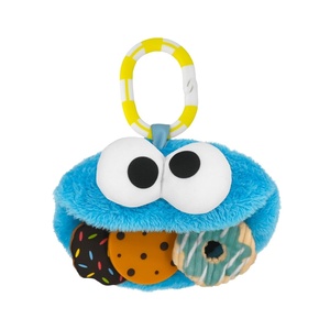 image:imageKids Preferred Sesame Street Cookie Monster On The Go Activity Toy with Silicone Teether Crinkle Sounds and Rattle for Babies and Infants