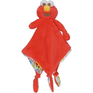 image:imageKids Preferred Sesame Street Elmo Blanky Made of Soft Material with Knotted Corners and Pacifer Loop for Babies and Infants