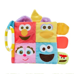 image:imageKids Preferred Sesame Street Soft Book Featuring Your Favorite Characters with Sensory Materials and Multiple Tabs to Keep Baby Engaged  11 Inches  Surface Washable