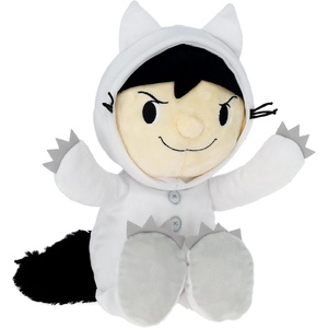 image:imageKids Preferred Where The Wild Things are Plush 14 Inch Max Stuffed Animal with Crinkle Feet Bean Filled Bottom and Removable Hood