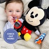 image:imageDisney Baby Minnie Mouse On The Go Activity Toy with Teething Rings Crinkle Sounds Mirror and Rattle for Babies and Infants