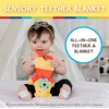 image:imageDisney Baby Winnie The Pooh Sensory Blanky with Crinkle and Teether Feet for Infant Baby Boys and Girls